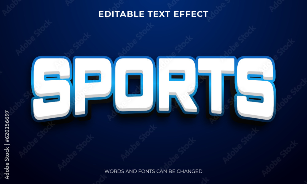 3d text effect in esport style