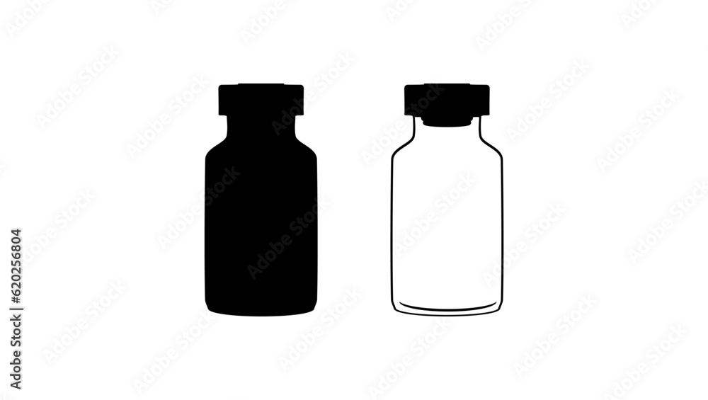 vaccine bottle silhouette