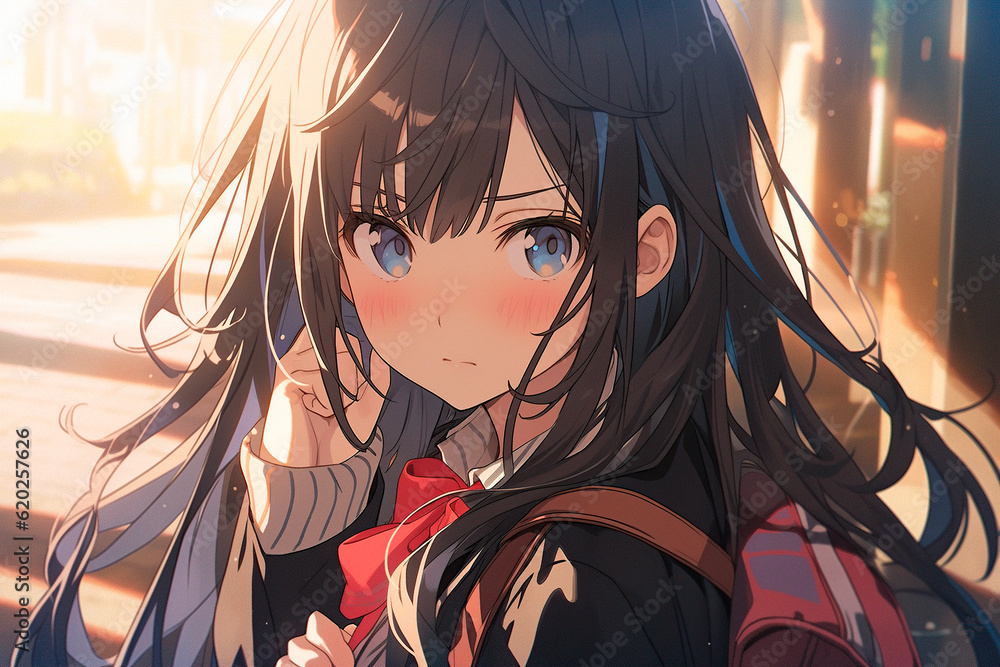 Fototapeta premium pretty anime girl