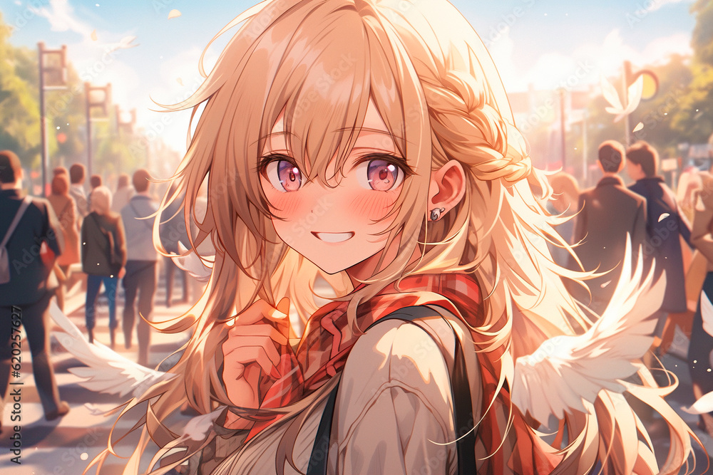 Obraz premium pretty anime girl