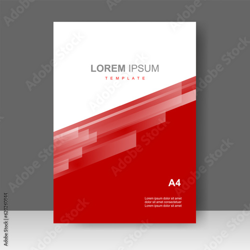 Cover Book modern design. Annual report. Brochure template, catalog. Simple Flyer promotion. magazine. Vector illustration