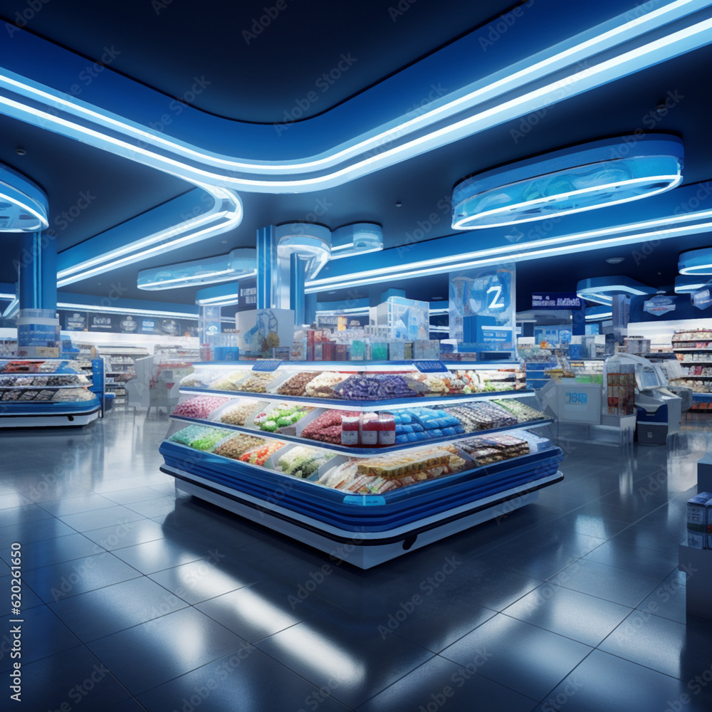 Fototapeta premium modern supermarket