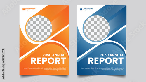 Business company profile book cover template 