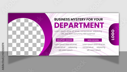 Business Department Facebook cover design template. (ID: 620263074)