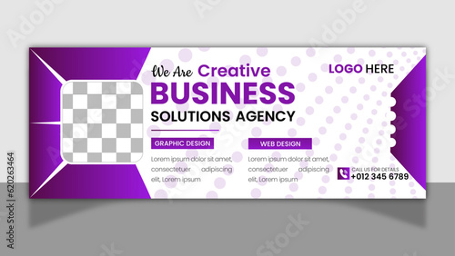 We are creative business solution agency facebook cover design. (ID: 620263464)
