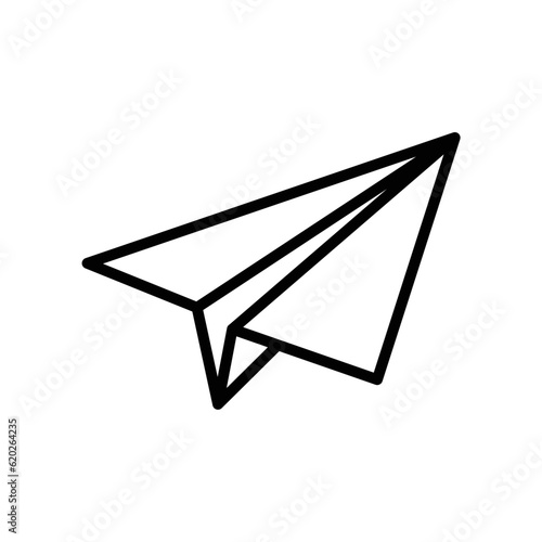 paper plane icon design vector template