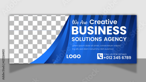Creative Business solution facebook cover design . (ID: 620264451)