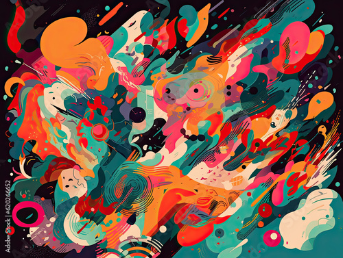 Abstract Chaos Illustration