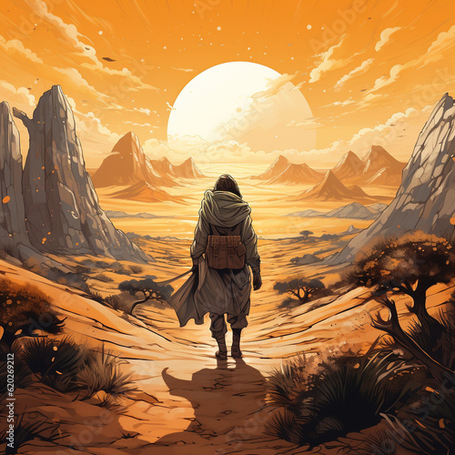 person watching the sun