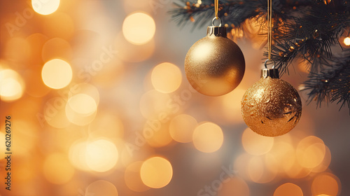 Christmas abstract background with Christmas ornament