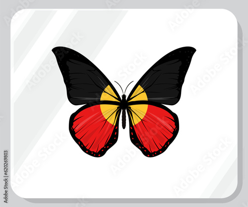 Aborigin Butterfly Flag Pride Icon photo