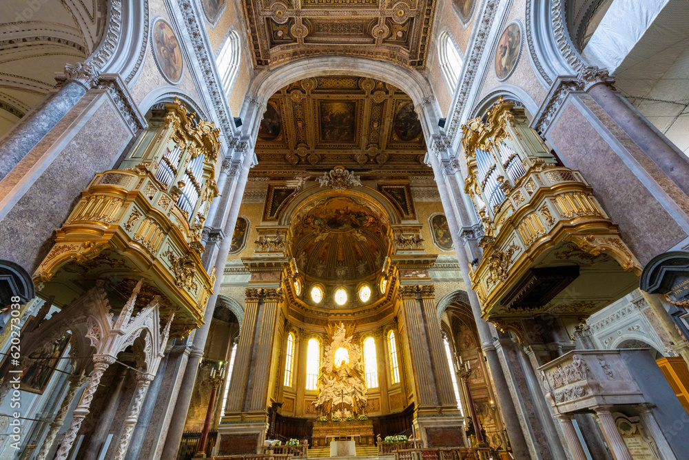 Interior of Naples Cathedral, Naples, Campania Interior of Naples Cathedral, Naples, Campania