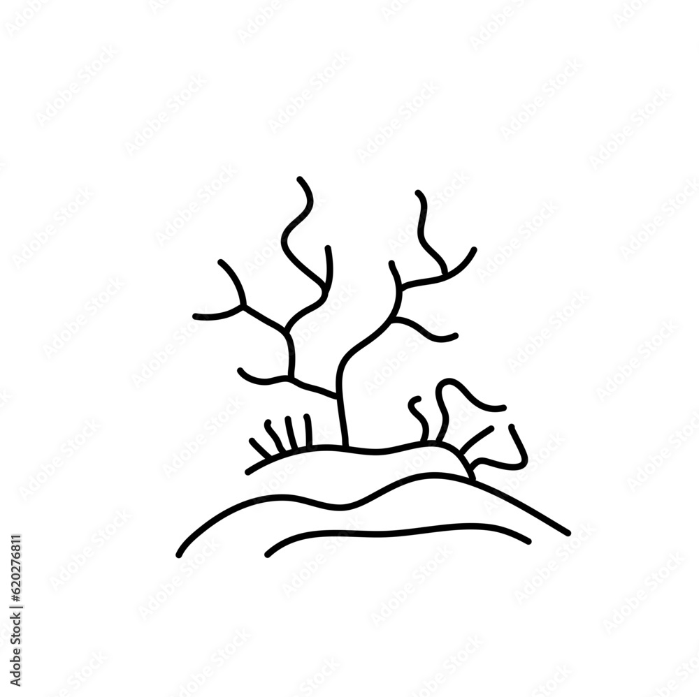Fish modern line design style icons Fish modern line design style icons