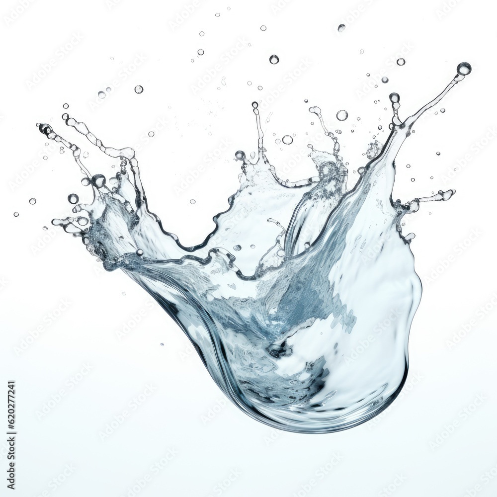 water splash on white background water splash on white background