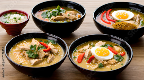 thai noodle soup with chicken
