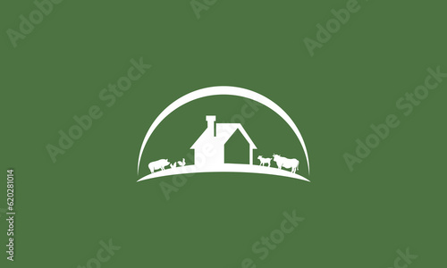 illustration of a farm