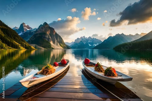 lake in the mountains