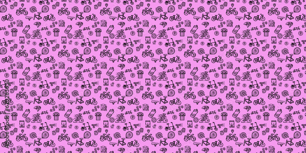 bikes and component icon bacground purple