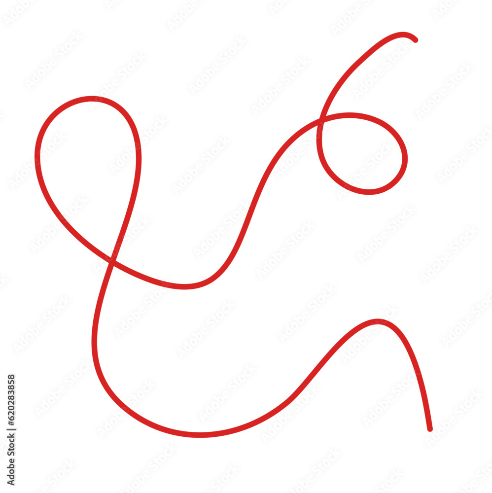 Vector Red Thread Vector Red Thread