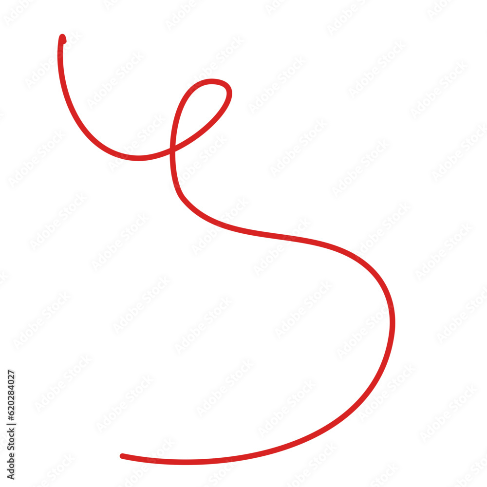 Vector Red Thread Vector Red Thread