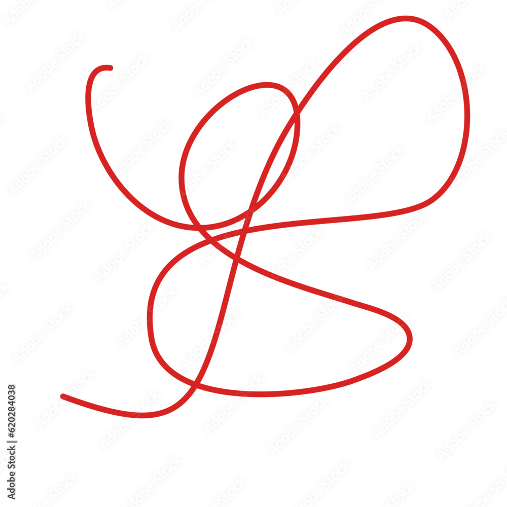 Vector Red Thread Vector Red Thread