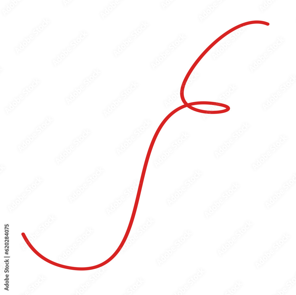 Vector Red Thread Vector Red Thread