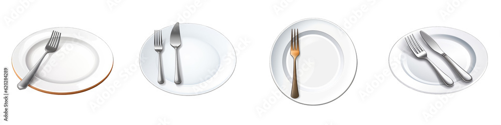 Plate and Fork clipart collection, vector, icons isolated on transparent background Plate and Fork clipart collection, vector, icons isolated on transparent background