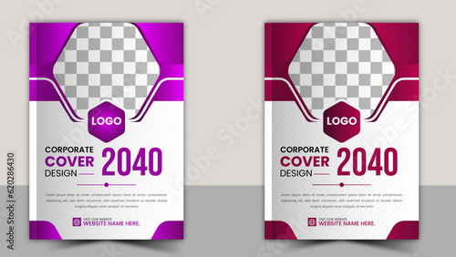 Corporate book cover design 2040 (ID: 620286430)