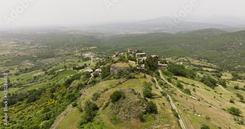 Wallpaper Mural Aerial view of the village of Saint-Laurent-sous-Coiron in the french Ardèche Torontodigital.ca
