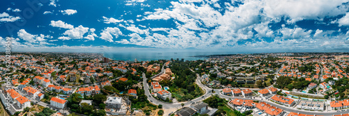Aerial panoramic view of Cascais, 30km west of Lisbon on the Portuguese Riveira, Cascais, Portugal photo