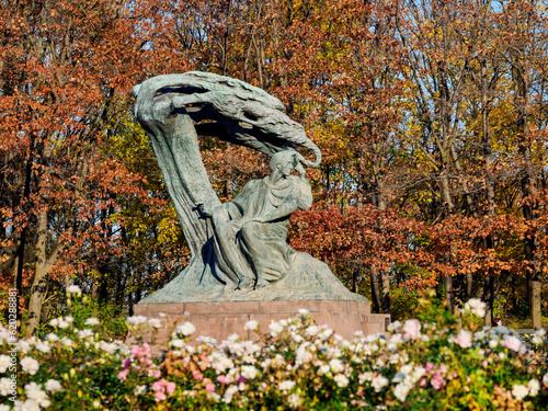 Chopin Monument, Lazienki Park (Royal Baths Park), Warsaw, Masovian Voivodeship, Poland photo