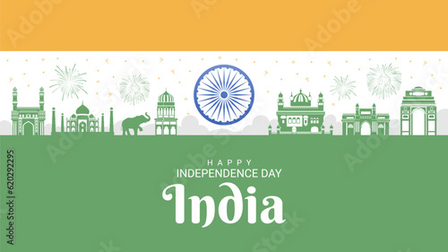 india independence day banner template
