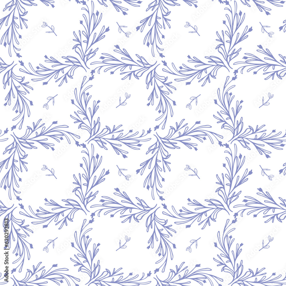 Fototapeta premium Floral geometry seamless pattern