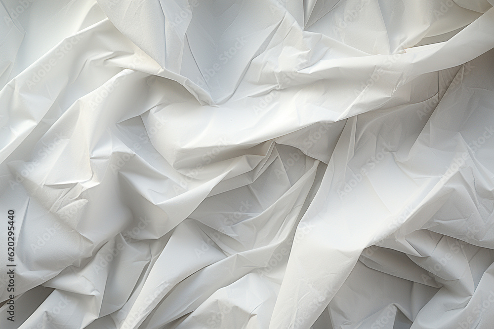 background texture: crumpled tissue paper (generative ai content) Stock ...