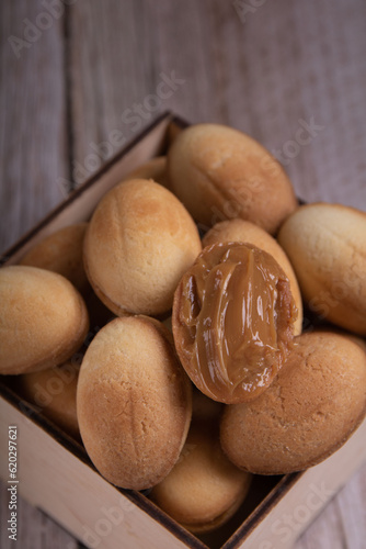 photo confectionery  nuts with condensed milk  sweet dessert