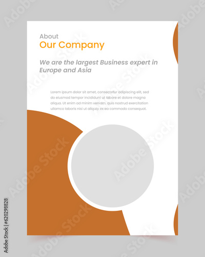  flyer, cover, template layout design with cover page for company profile, magazine, leaflet, company profile, book, annual report, brochures, presentations, a4