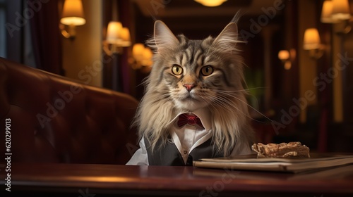 Paws of Hospitality: Maine Coon Hotel Staff