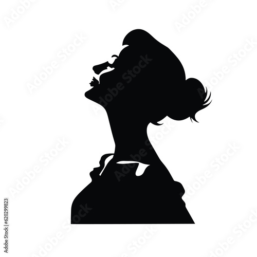 mom, woman, cleaning maid silhouette vector illustration housemaid logo icon 