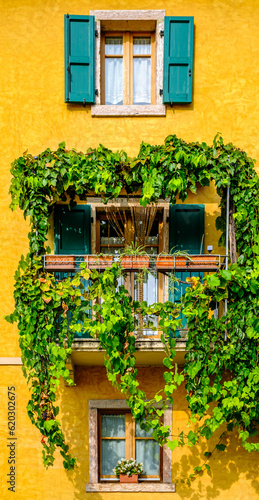 typical old balcony in italy