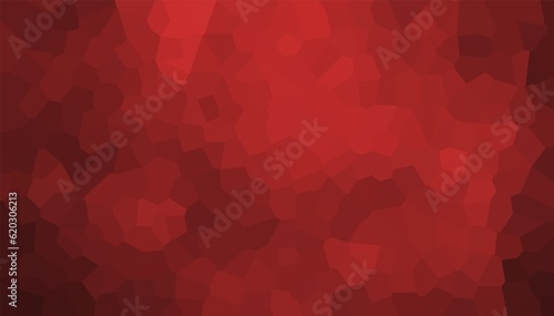 Red Mosaic, Abstract Dance of Red Background