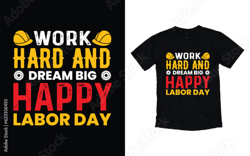 Happy labor day typography t-shirt design, Usa labor day t-shirt design, International labor day t-shirt design, Workers day t-shirt design