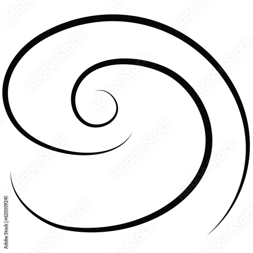 Outline drawing of a breath of wind.Wind blow in line style.Wave flowing illustration with hand drawn doodle cartoon style.