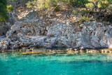 Close up view of Gemile Island , st. Nicholas island near Fethiye, Turkey