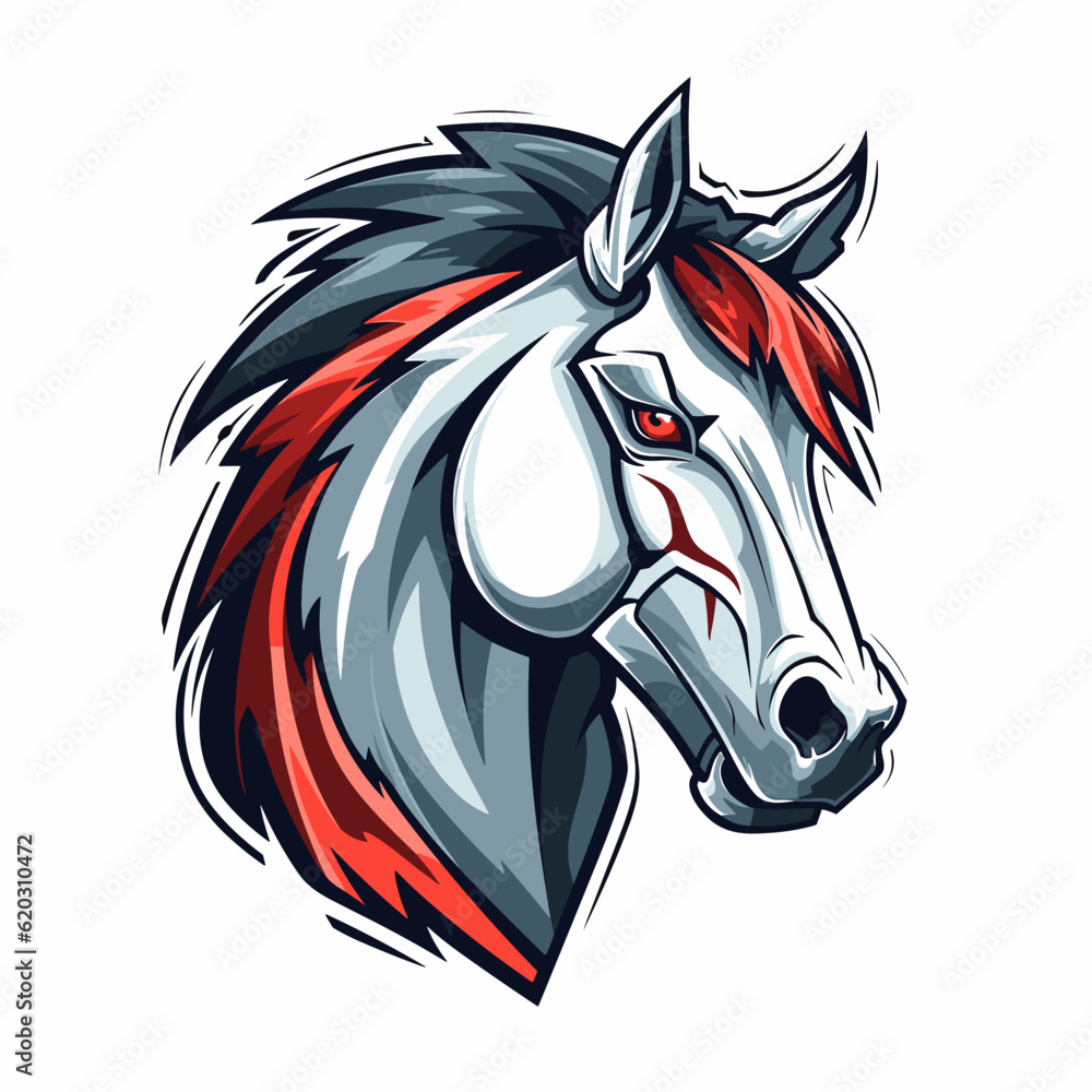 custom made wallpaper toronto digitalEsport vector logo horse, horse icon, horse head, vector