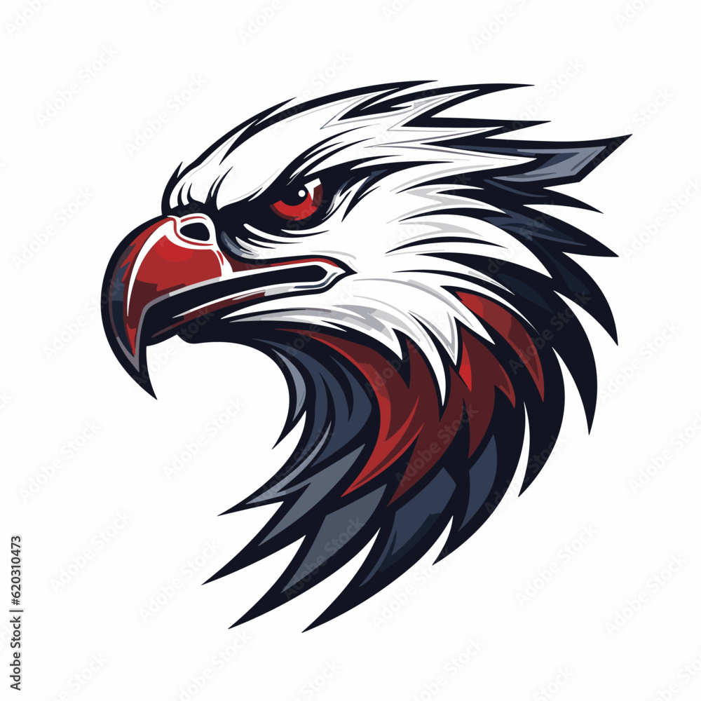 Obraz premium Esport vector logo eagle, eagle icon, eagle head, vector