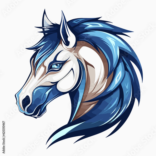 Esport vector logo horse, horse icon, horse head, vector