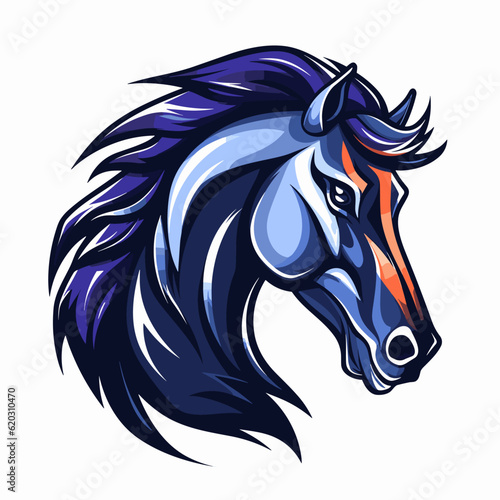 Esport vector logo horse, horse icon, horse head, vector