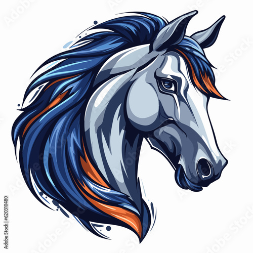 Esport vector logo horse, horse icon, horse head, vector