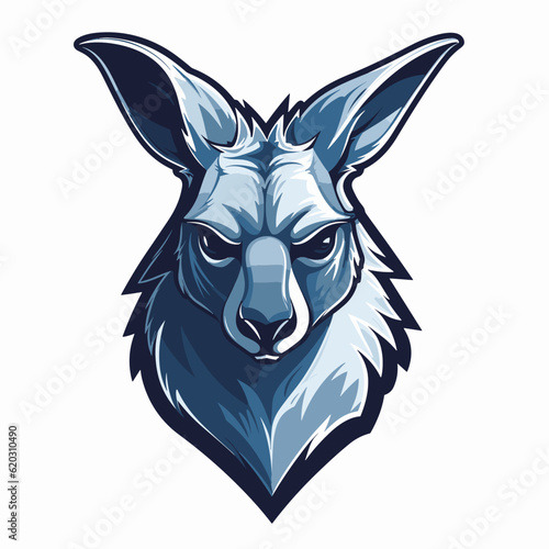 Esport vector logo kangaroo, kangaroo icon, kangaroo head, vector