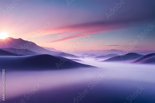 sunrise over mountains